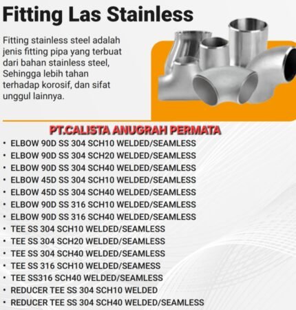 FITTING LAS STAINLESS STEEL 304/316